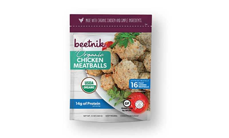 Beetnik meatballs