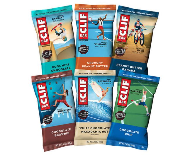 Clif Bar women athletes packaging