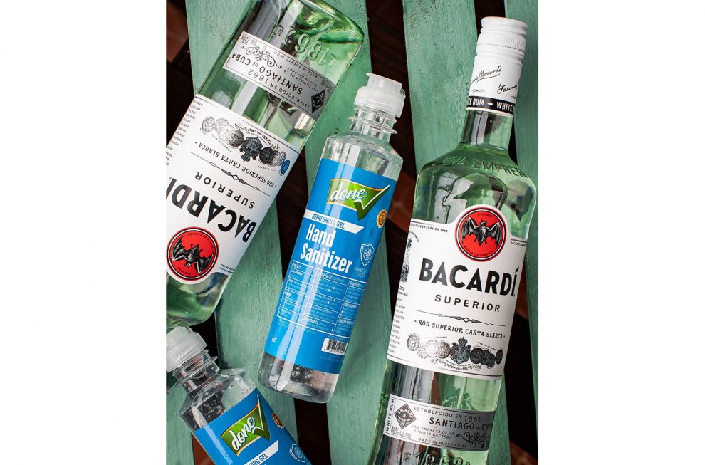 Bacardi hand sanitizer Covid-19