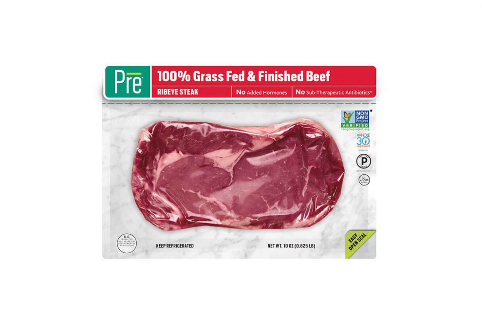 Pre Brands grass-fed beef packaging