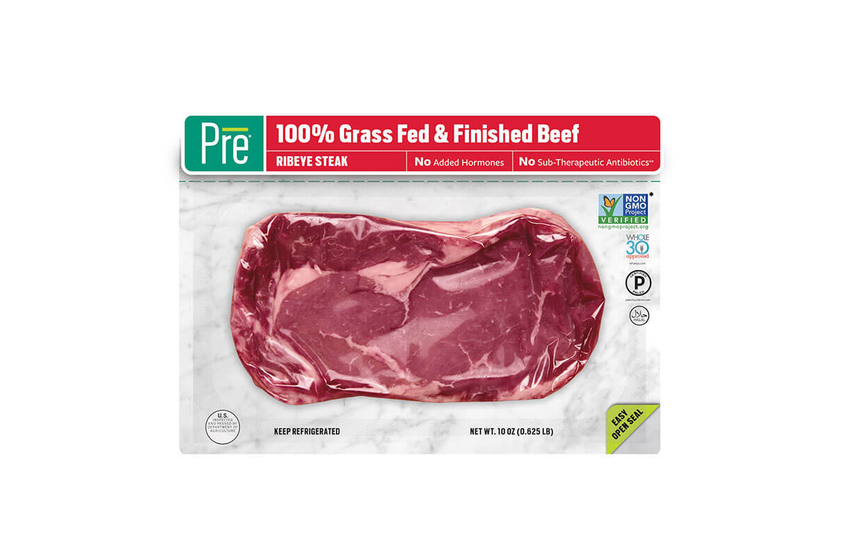 Pre Brands grass-fed beef packaging