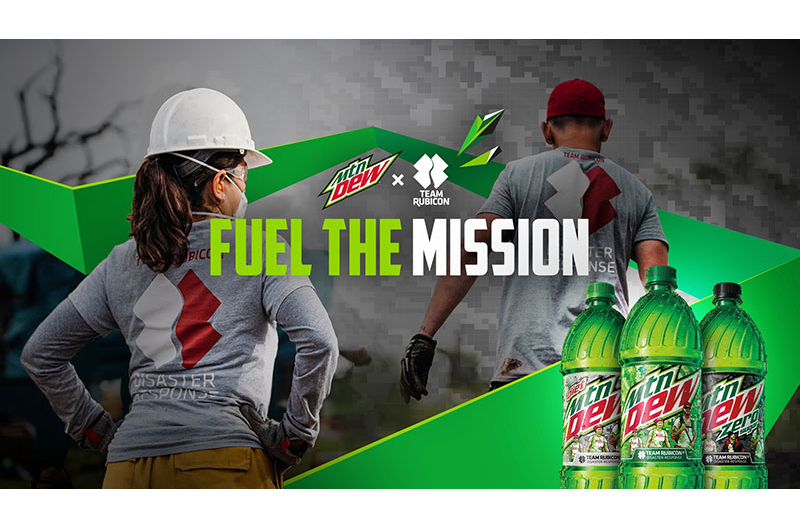 Fuel the mission Mtn Dew Team Rubicon