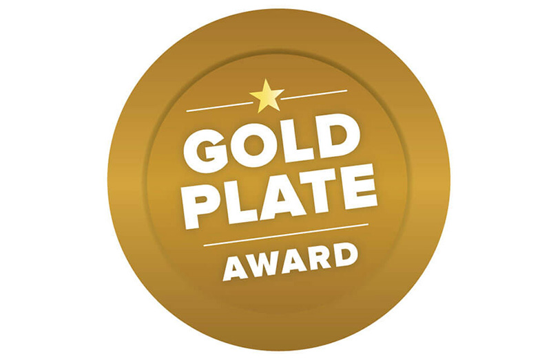 Giant Gold Plate Award