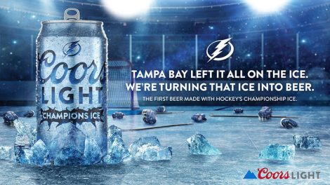 Coors Light ice