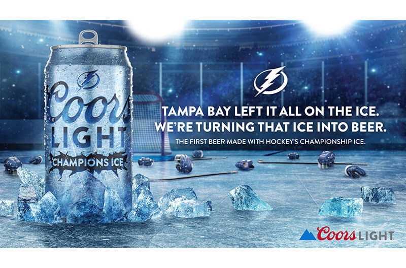 Coors Light ice