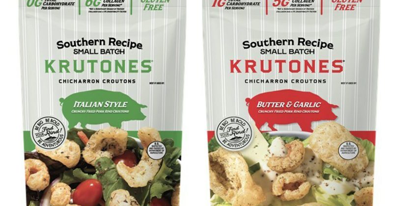 pork rind croutons
