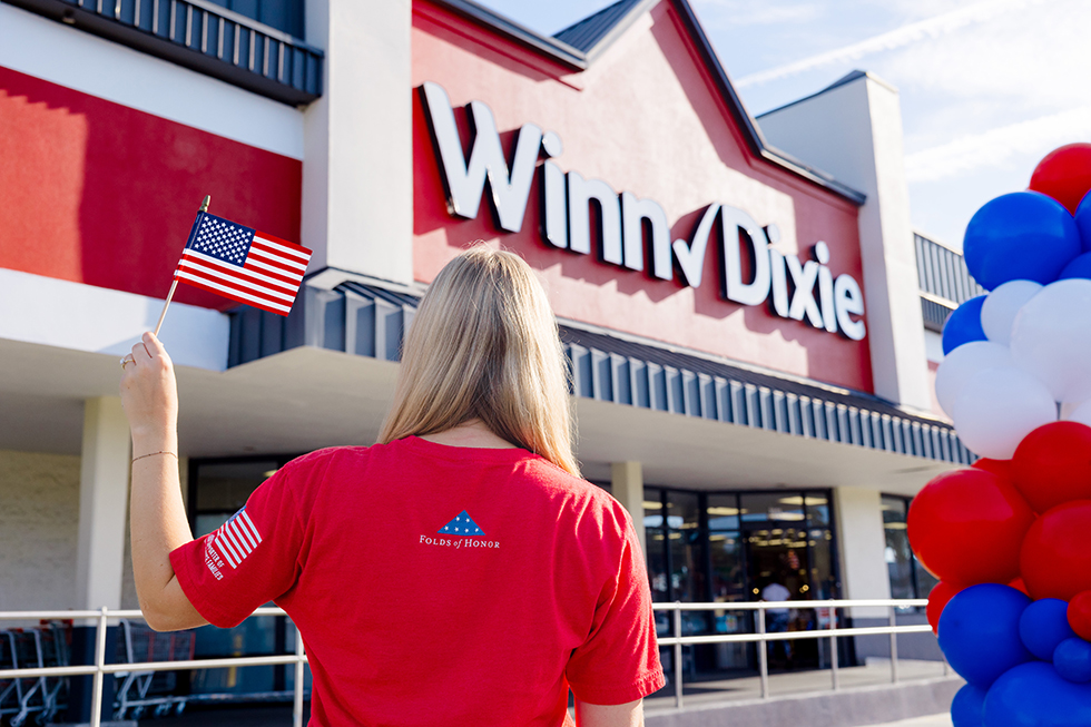 Southeastern Grocers has begun a donation campaign to raise funds for Folds of Honor through June 17.