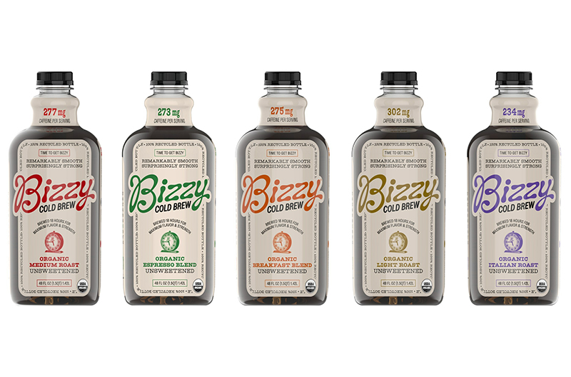 Bizzy Cold Brew branding packaging