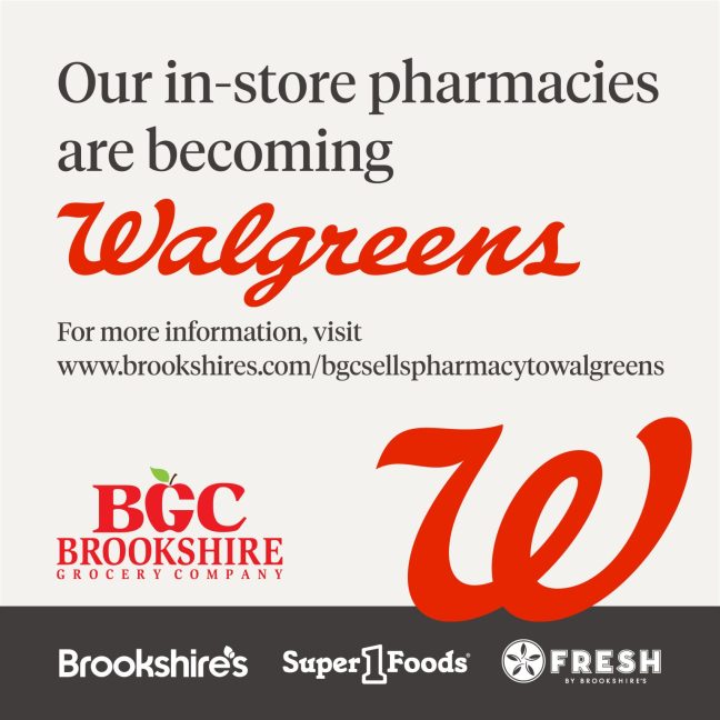 Brookshire Grocery Co. pharmacy Walgreens