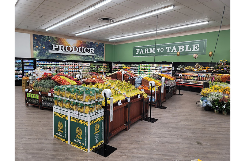 Corner Market's produce section