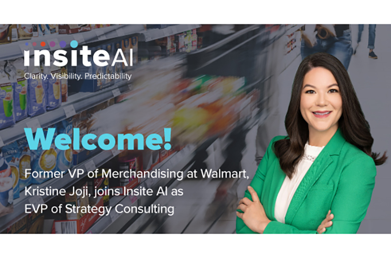 Insite AI banner promoting Kristine Joji as EVP of strategy consulting.