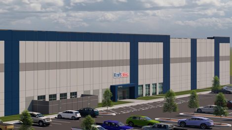 Kraft Heinz automated CPG distribution center rendering