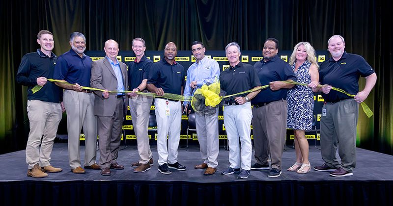 Dollar General holds grand opening for its distribution center in Blair, Nebraska.