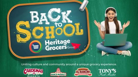 Heritage Grocers Group backpack giveaway