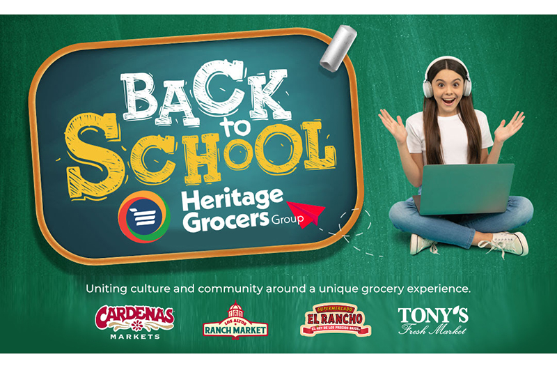 Heritage Grocers Group backpack giveaway