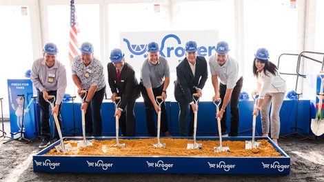 Groundbreaking of a Kroger marketplace in Plano, Texas