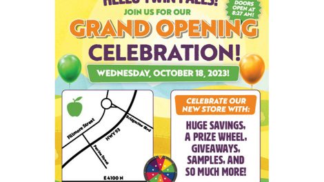 Natural Grocers Twin Falls store grand opening flyer