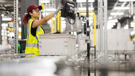 Walmart's fulfillment center in Lancaster, Texas