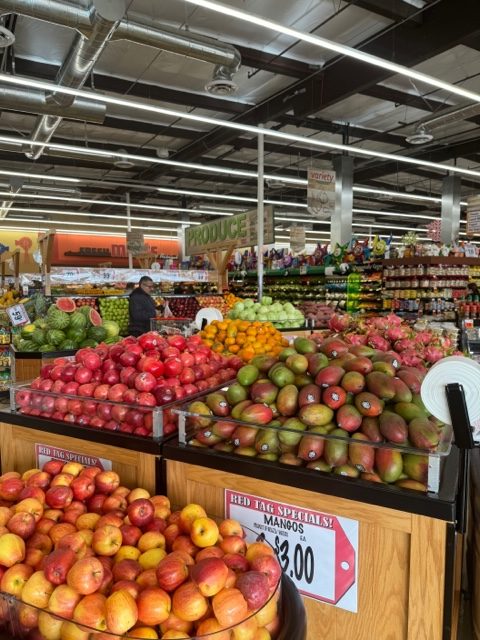 Superior Grocers' produce department in Victorville, California