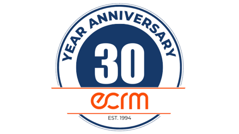 ECRM anniversary logo