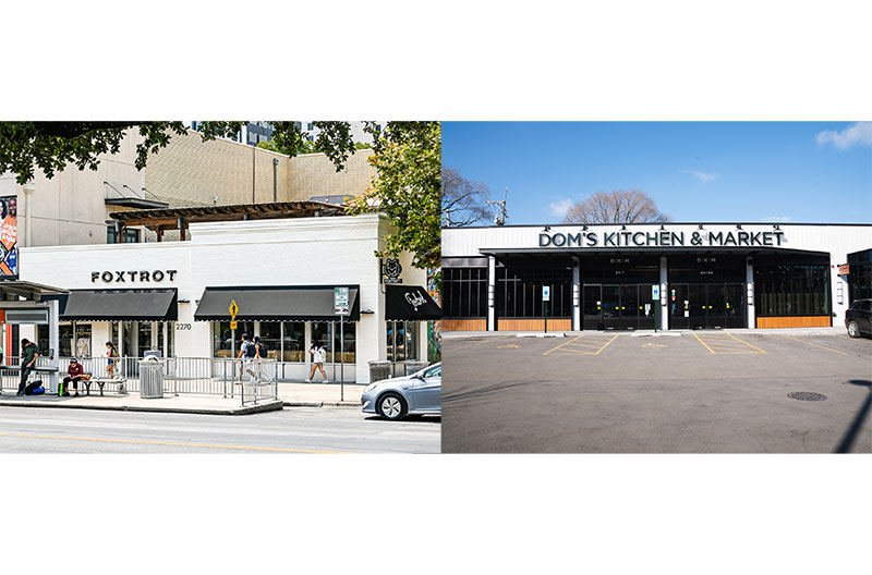 Foxtrot Market and Dom's Kitchen & Market have announced their intention to merge.