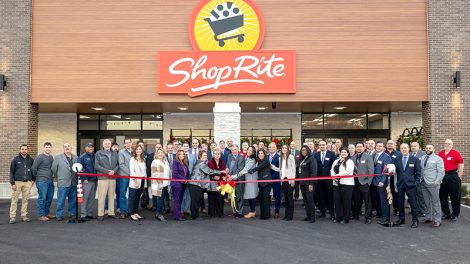 Inserra Supermarkets hold ribbon cutting ceremony in front of the ShopRite at Elmwood Park.