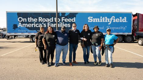 Smithfield Foods employees participated in the Mayflower Marathon in Hampton, Virginia, on Nov. 17.