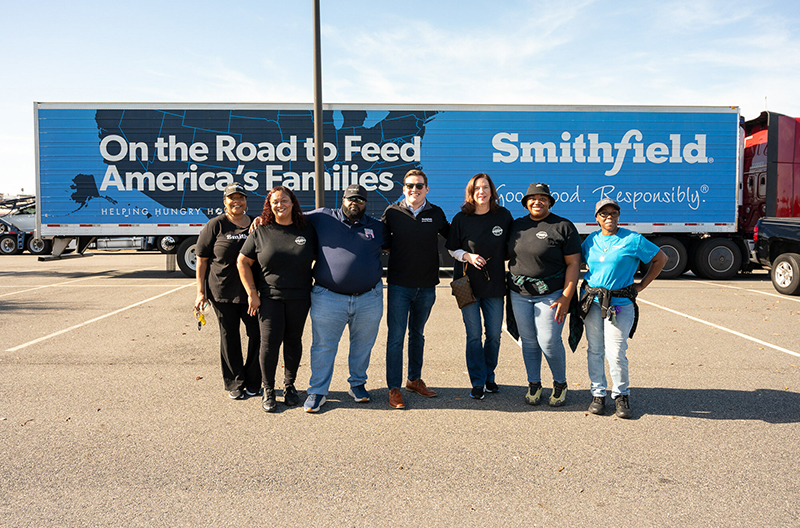 Smithfield Foods employees participated in the Mayflower Marathon in Hampton, Virginia, on Nov. 17.