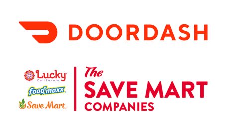 Save Mart Doordash combined logos