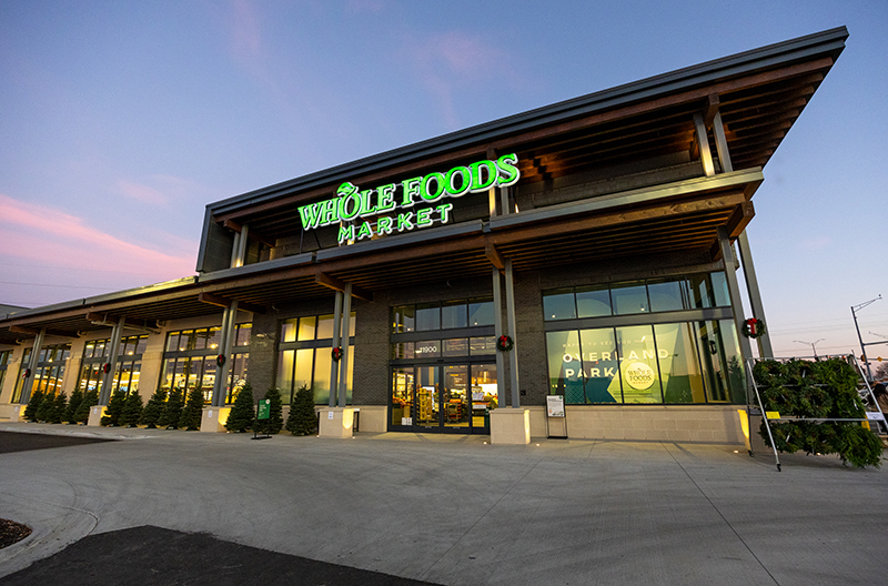 Whole Foods Market storefront in Overland Park, Kansas