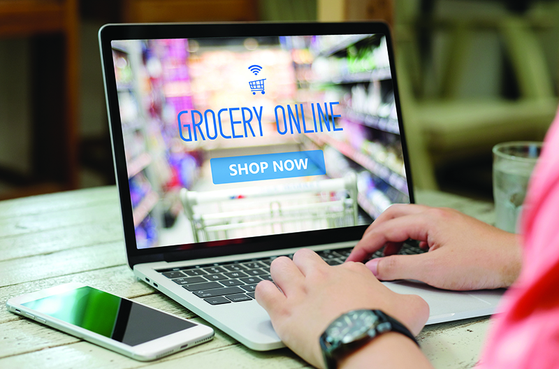 online grocery sales e-commerce coupons retail apps