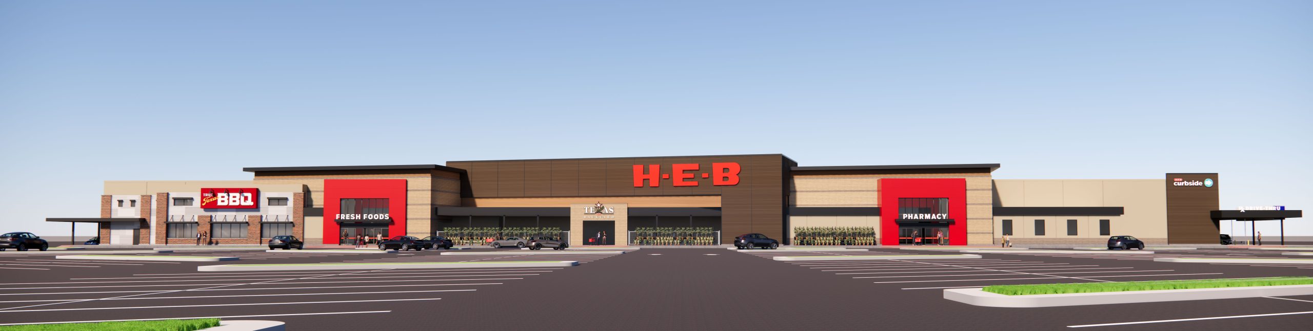 H-E-B Melissa store rendering