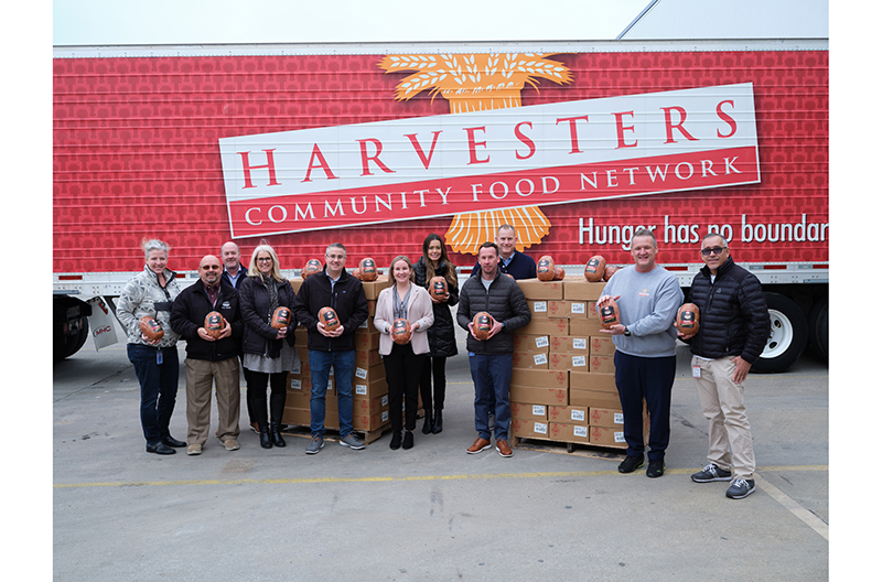 AWG and Hormel Foods donate hams to Harvesters Food Bank