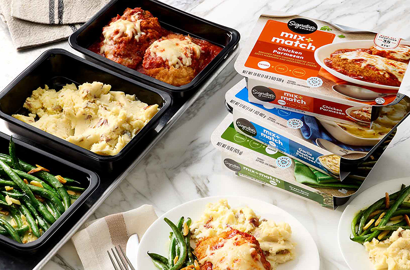 Albertsons has introduced Signature Select Mix + Match meal solution