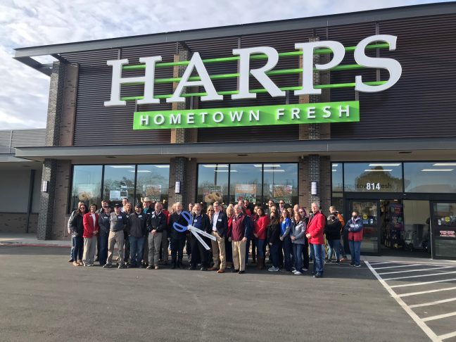 Harrison Harps ribbon cutting