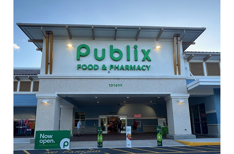 exterior of the Publix in Key Largo, Florida