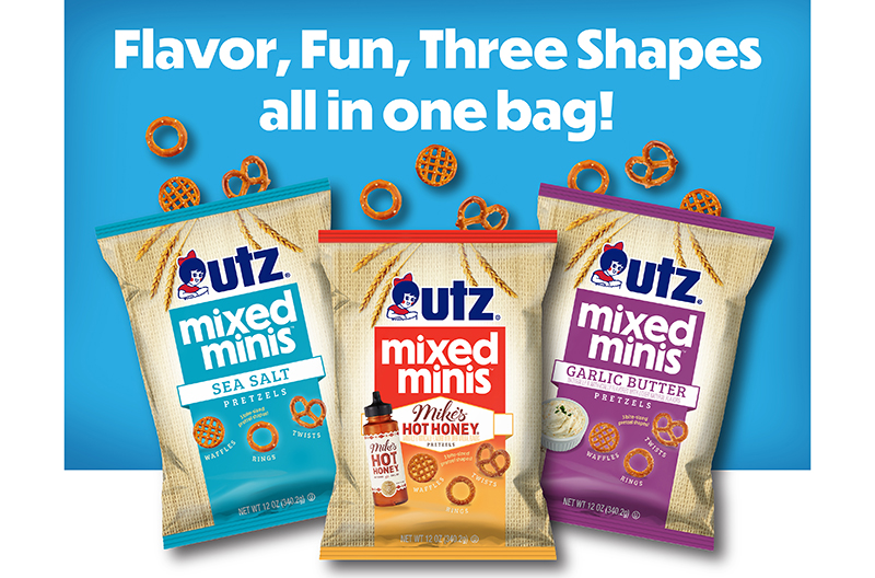 Utz Brands mixed mini pretzels advertising