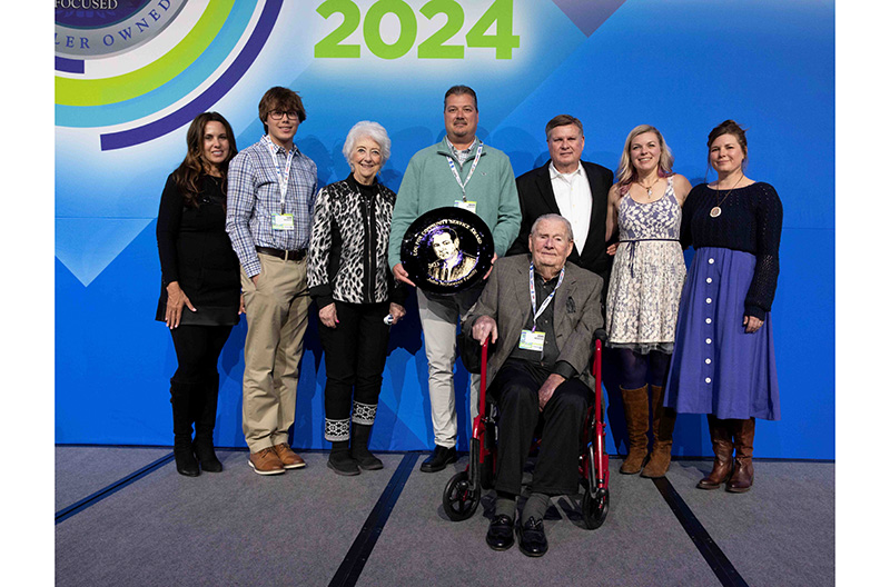 AWG Excellence Award winner John McKeever and family