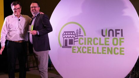 Natural Grocer accepted the Circle of Excellence award at the UNFI Circle of Excellence ceremony.