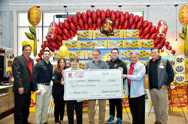 Photo of Inserra Supermarkets ShopRite of Wayne associates check presentation