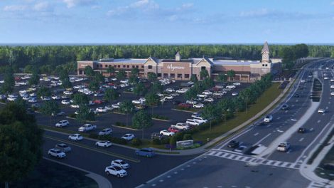 Rendering of Wegmans new store on Ballantyne campus