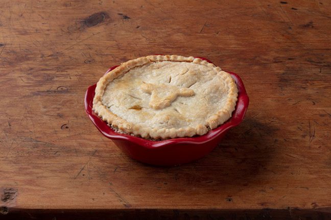 Photo of winning beef and bacon sweet potato pot pie