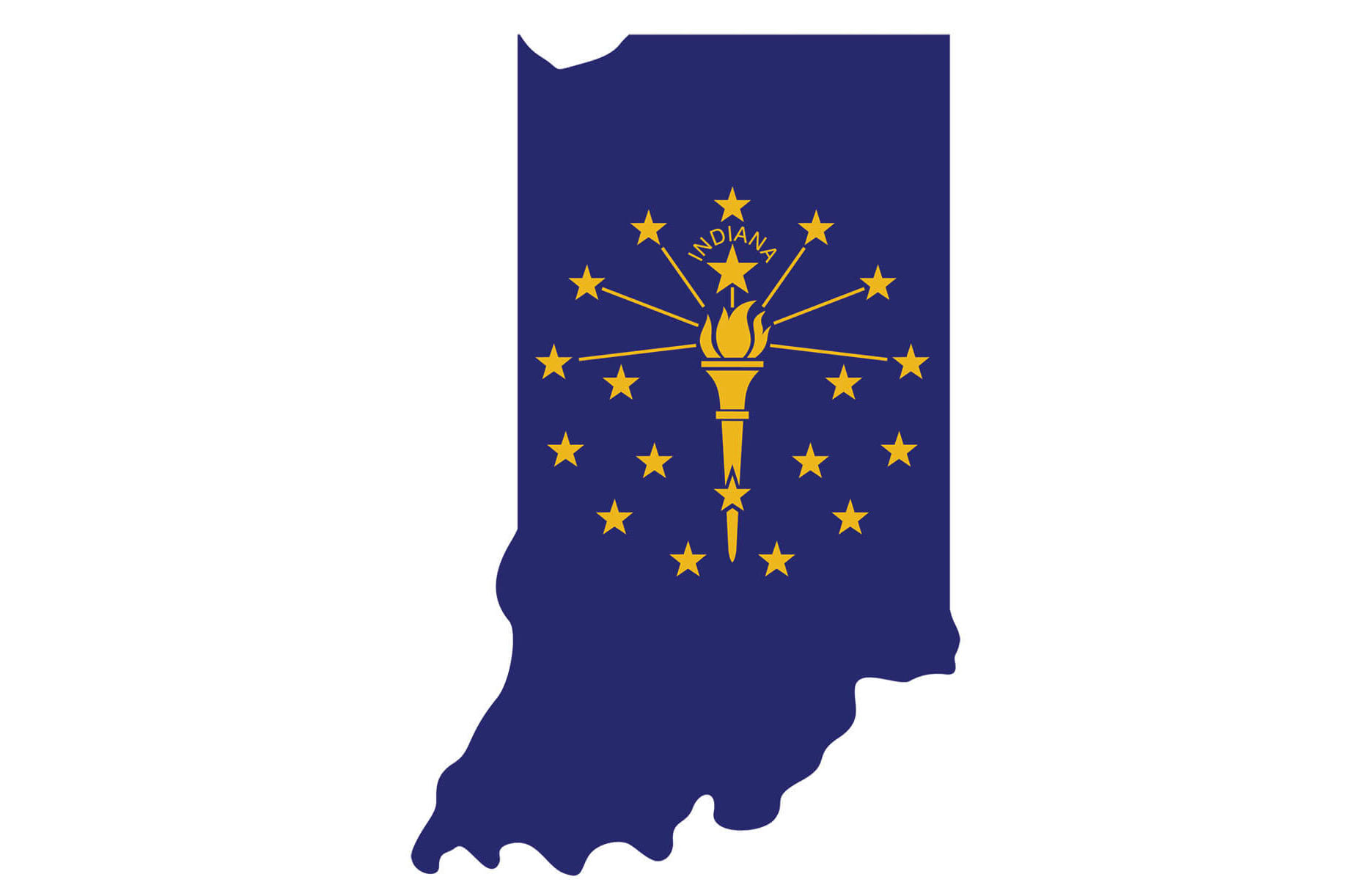 image of Indiana state flag