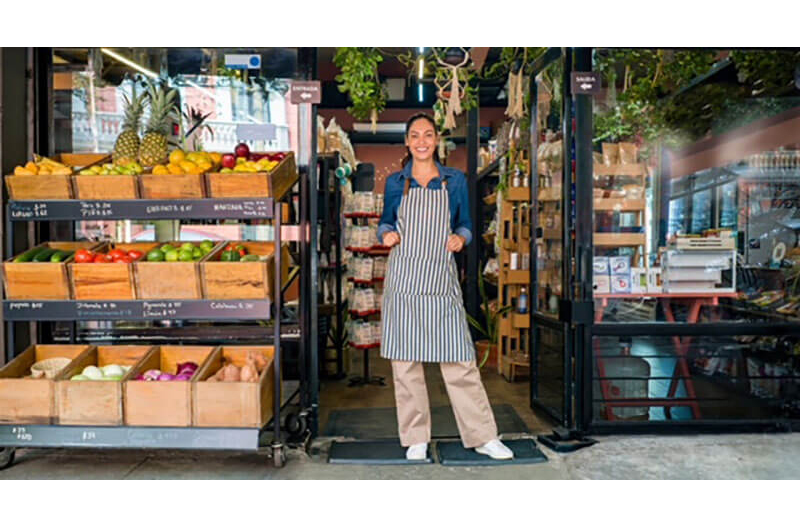 Independent grocer storefront