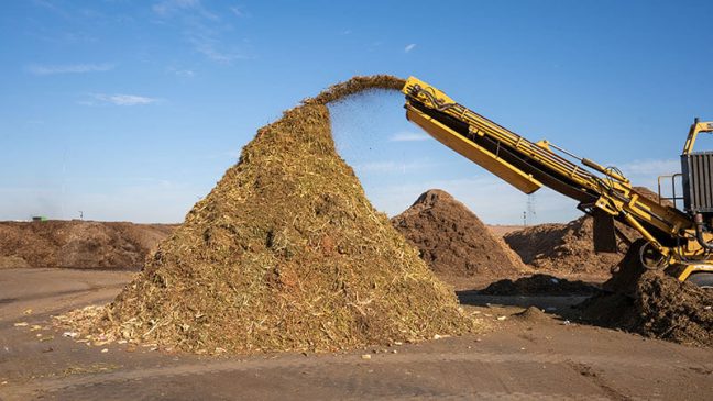 image of processed food waste at Denali plant