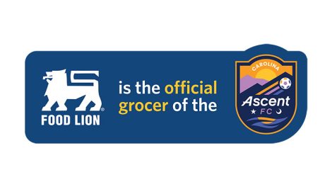 Food Lion has been named the official grocer partner of the Carolina Ascent Football Club.