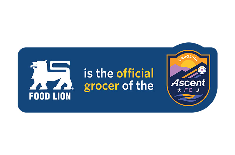 Food Lion has been named the official grocer partner of the Carolina Ascent Football Club.