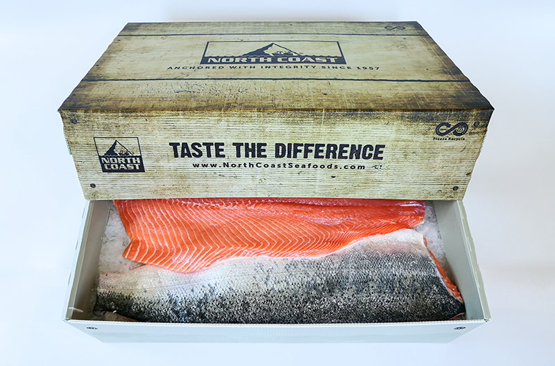 North Coast Seafood recyclable packaging