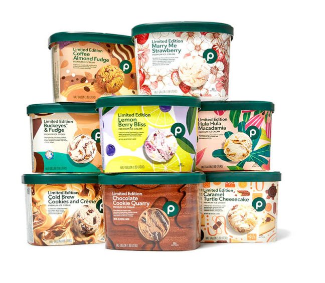 Photo of assortment of Publix ice cream