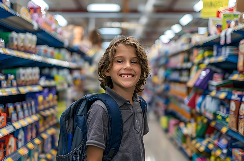 Adobe Stock back-to-school grocery shopping